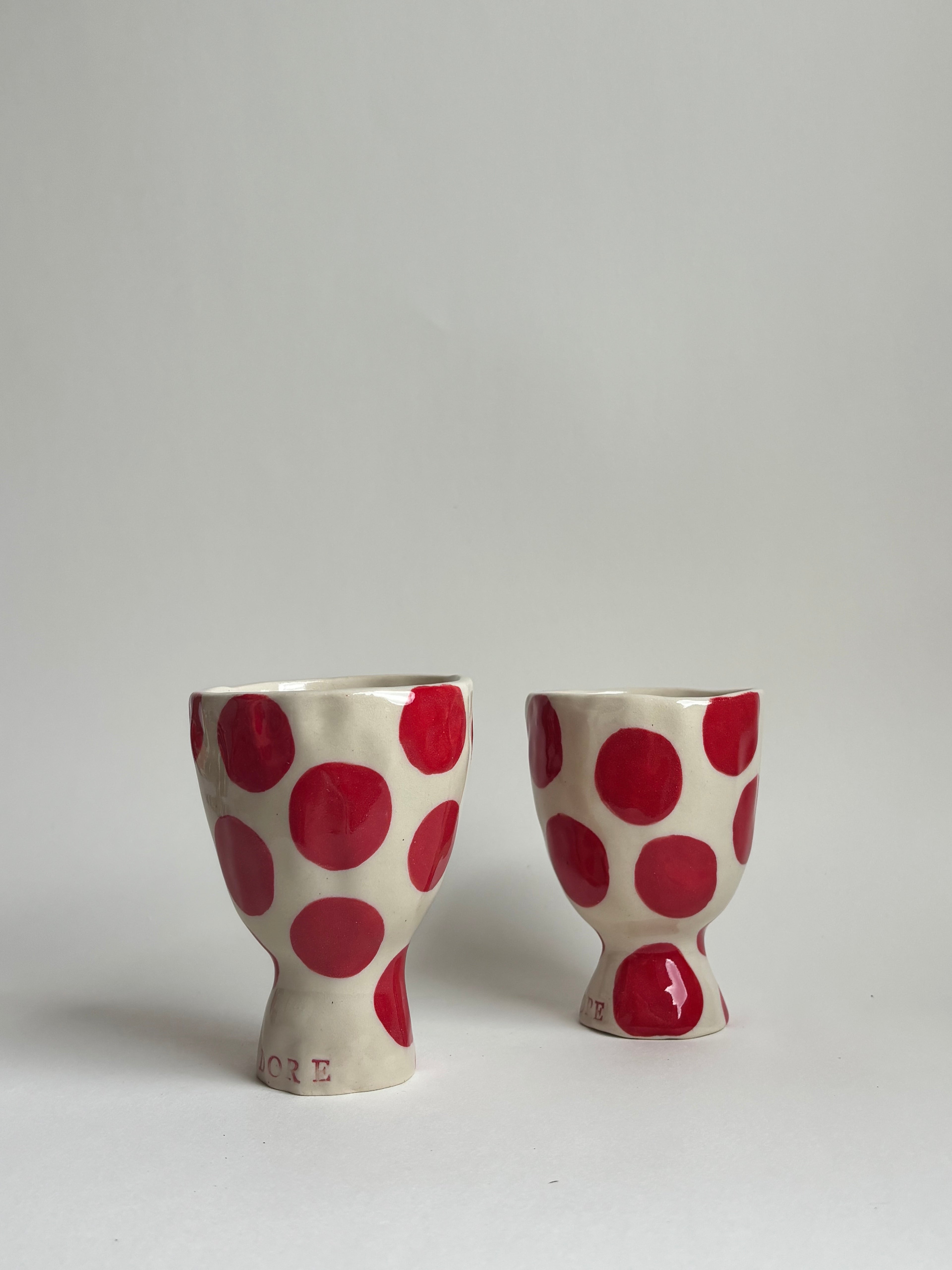 Red Polka dots